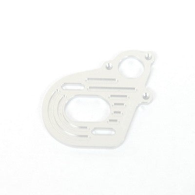 Aluminum Motor Plate, w/Longer Motor Screw Slots, Silver, for Axial Wraith / AX10 / SCX10