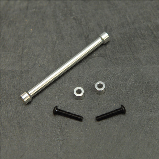 Aluminum Cross Brace and Shock Mount Spacer Kit, Silver, for Axial SCX10