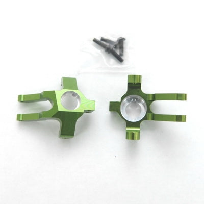 Aluminum Steering Kunckles, Green, for Axial Yet, 1pr