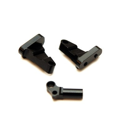 Aluminum Center Transmission Mounting Blocks, Black, for SCX10 II, 3pcs