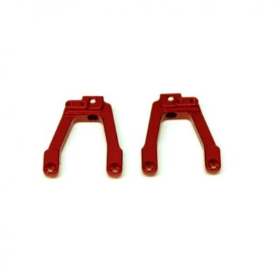 Aluminum Rear Shock Towers, Red, for SCX10 II, 1pr