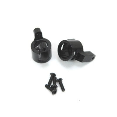 ALUMINUM C-HUBS FOR AXIAL WRAITH, XR 10 (1 PAIR) BLACK