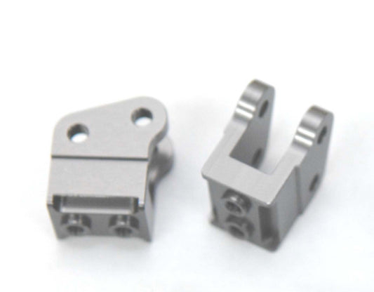 Aluminum Heavy Duty Bottom Shock Mounts, Gun Metal, for Axial Wraith, 1pr