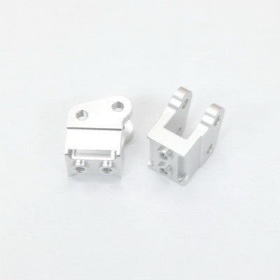 Aluminum Heavy Duty Bottom Shock Mounts, Silver, for Axial Wraith, 1pr