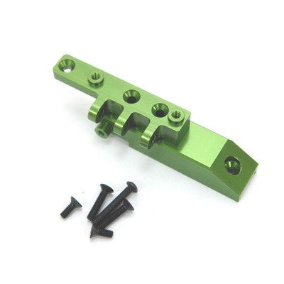 Heavy Duty Aluminum Front Servo Block / Upper Link Mount, Green, for Axial Wraith