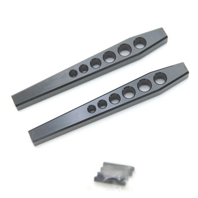 Aluminum Heavy Duty Lower Suspension Links, Black, for Axial Wraith, 1pr