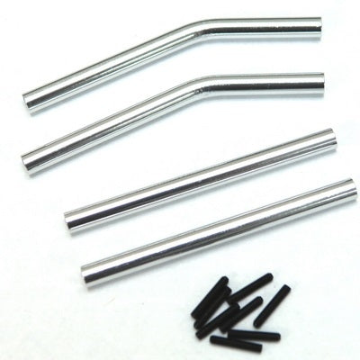 Aluminum Upper & Lower Suspension Links, Silver, for Axial Wraith