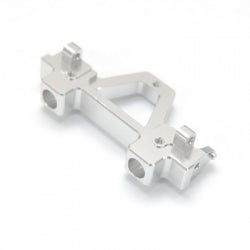 Aluminum Rear Bumper Mount, Silver, for Axial SCX10, Rubicon / G6 Only