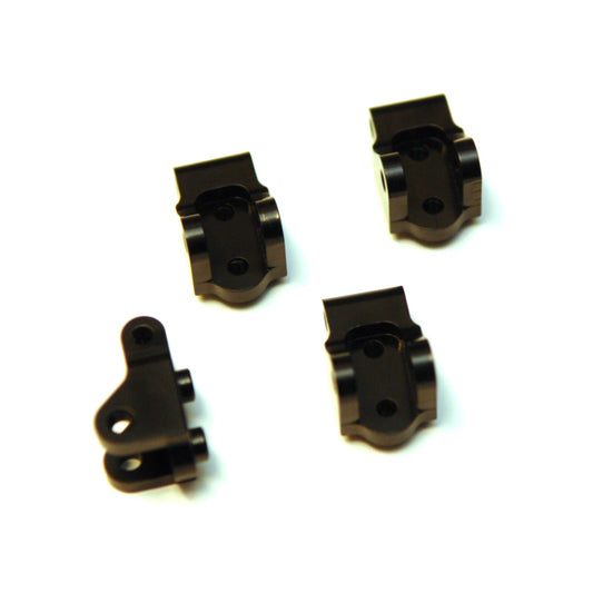 Brass Lower Shock / Link Mount, Black, for Associated Enduro, 4pcs