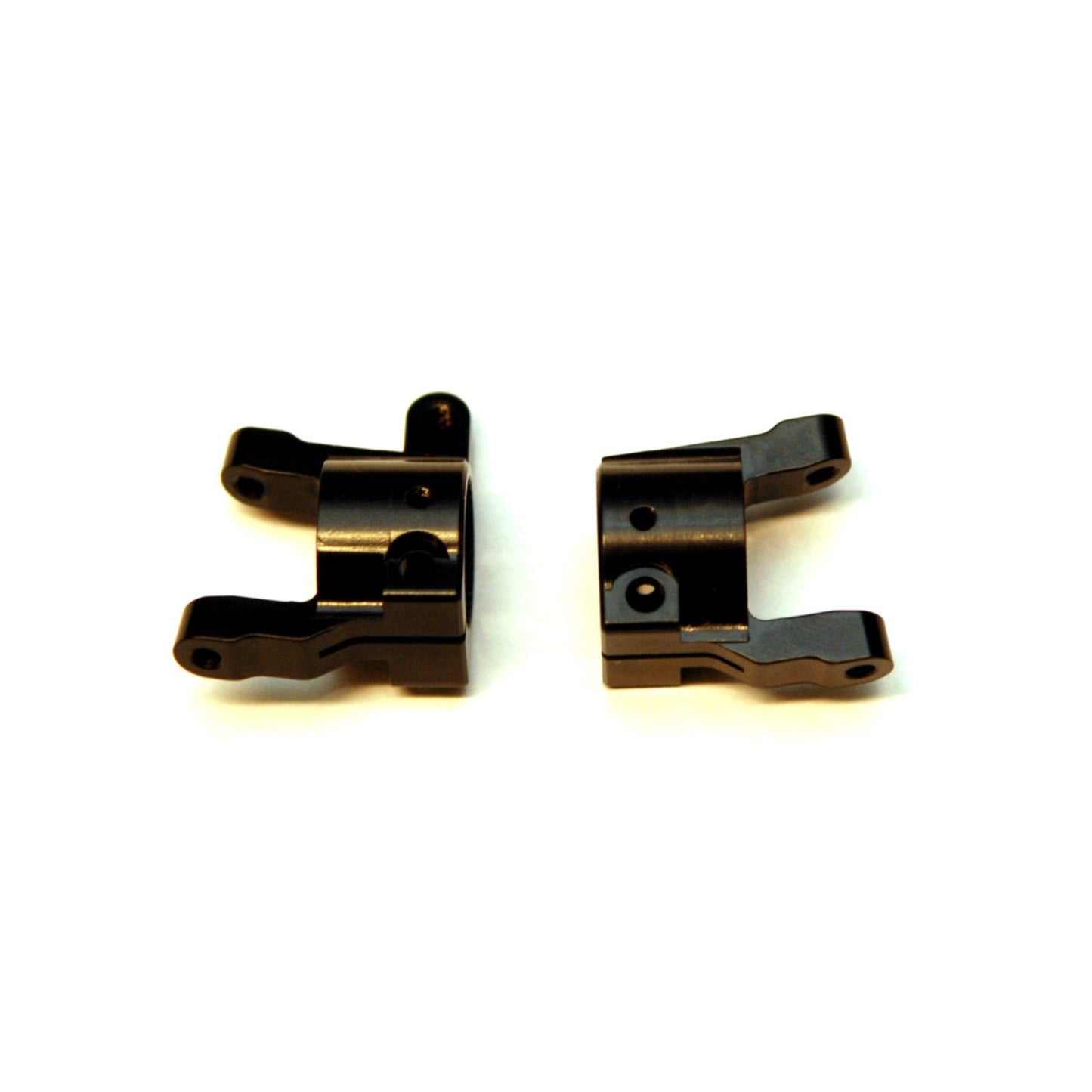 Black CNC Machined Brass Front C-Hub Carriers, for Enduro