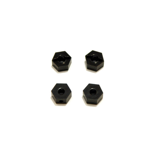 Black CNC Machined Brass Hex Adapters, for Enduro (4pcs)