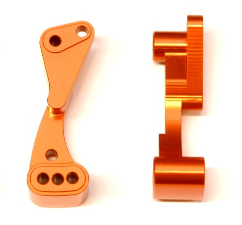 Aluminum Wheelie Bar Mount, Orange, for Associated DR10