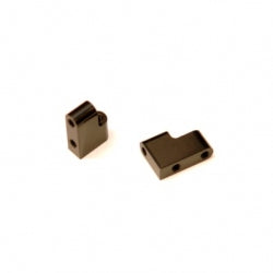 Aluminum Steering Servo Mount, Black, for Associated DR10, 1pr
