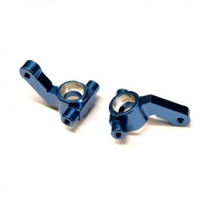 Aluminum Steering Knuckles, Blue, for Associated DR10, 1pr