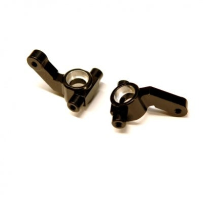 Aluminum Steering Knuckles, Black, for Associated DR10, 1pr