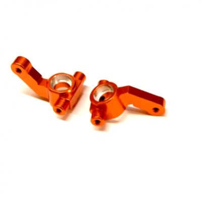Aluminum Steering Knuckles, Orange, for Associated DR10, 1pr