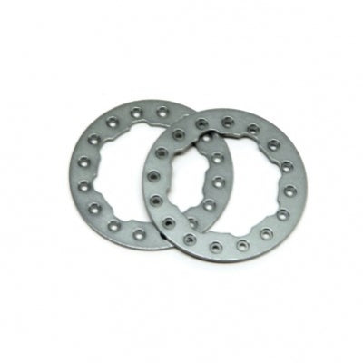Aluminum Beadlock Rings, Gun Metal, for Proline Faultline / Denali 2.2 Wheels, 1pr
