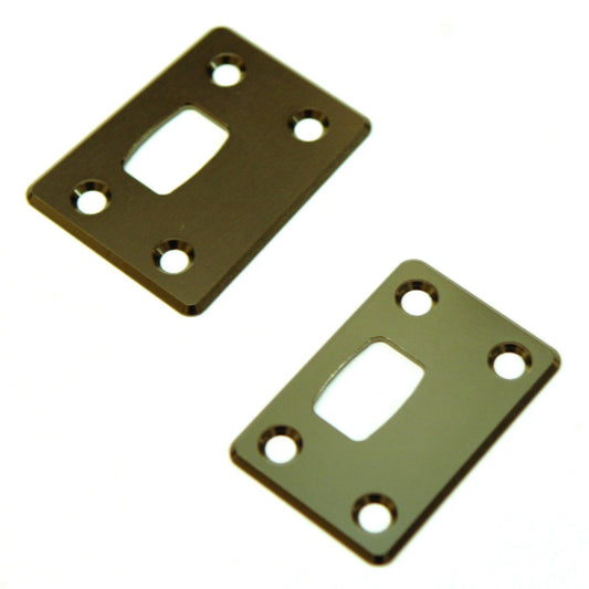 Aluminum Chassis Protector Plates, Front & Rear, Gun Metal, for Arrma Outcast 6S