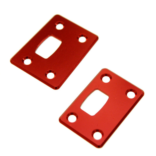 Aluminum Chassis Protector Plates, Front & Rear, Red, for Arrma Outcast 6S