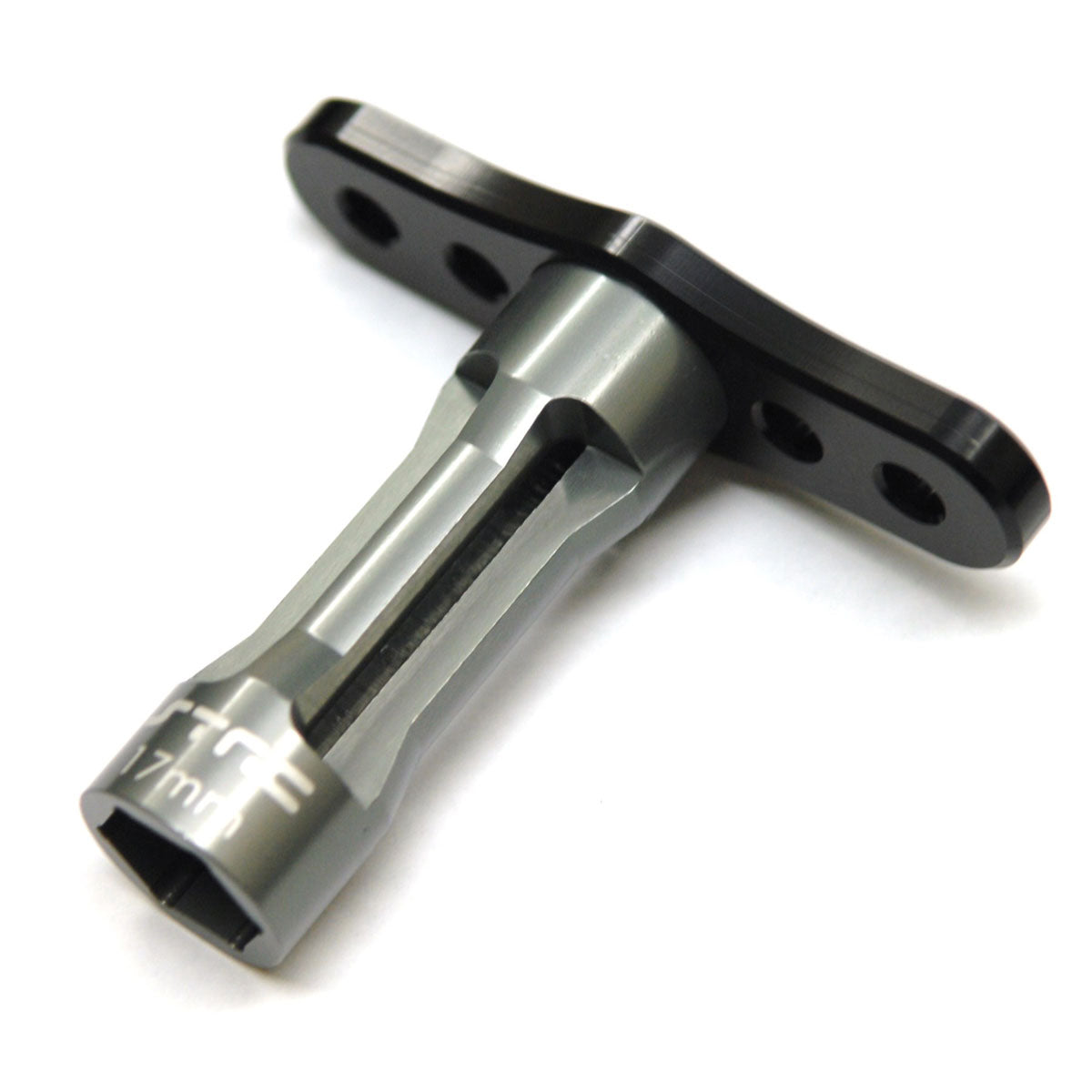 Aluminum 17mm 1/8th Hex Wheel Nut Wrench, Black / Gun Metal
