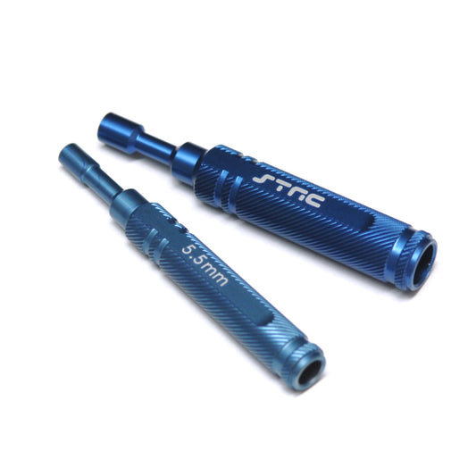 One-Piece Aluminum 5.5 / 7.0mm Nut Driver Combo Pack, Blue