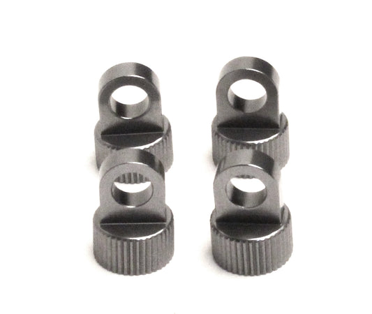 Aluminum Upper Shock Caps,Gun Metal, for Vaterra Ascender, 4pcs