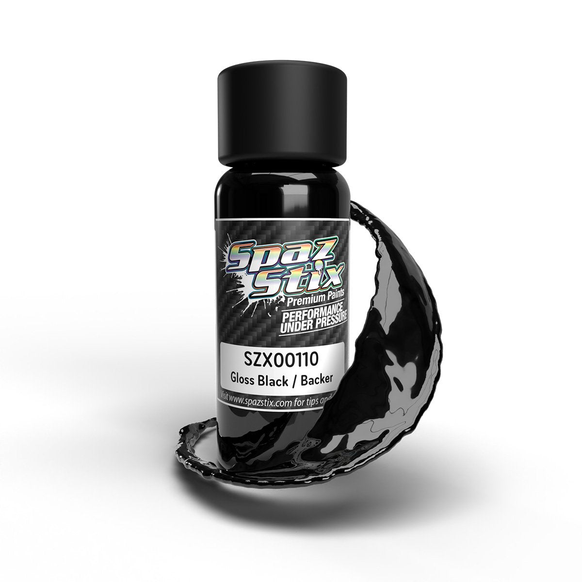 HIGH GLOSS BLACK / BACKER AIRBRUSH PAINT 2OZ