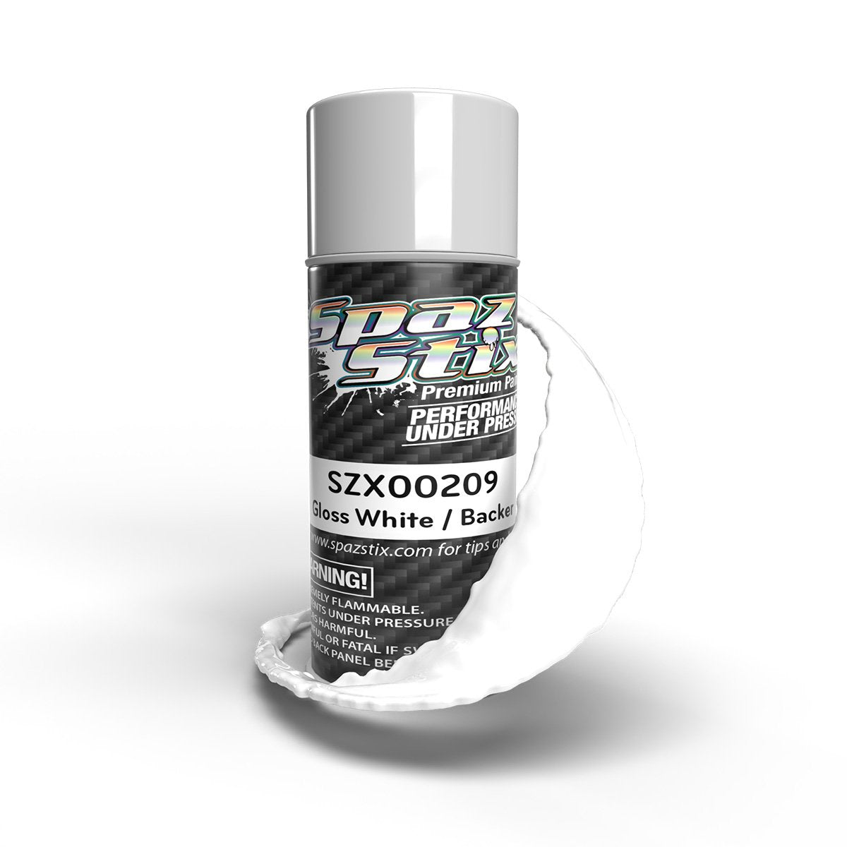 SOLID WHITE / GLOW BACKER AEROSOL PAINT 3.5OZ