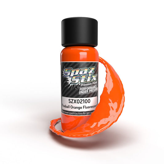 FIREBALL ORANGE FLUORESCENT AIRBRUSH PAINT 2OZ