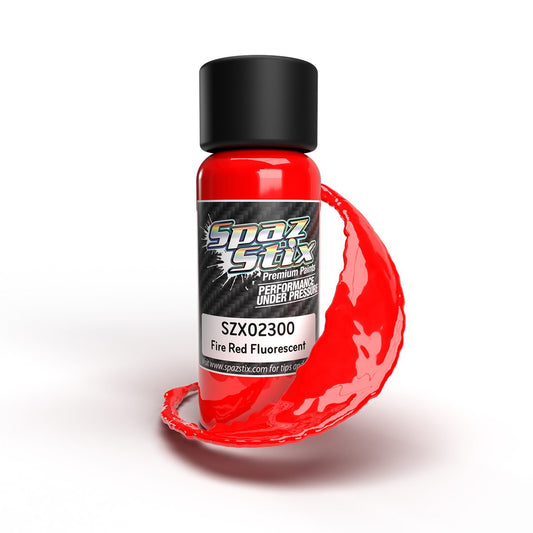 FIRE RED FLUORESCENT AIRBRUSH PAINT 2OZ