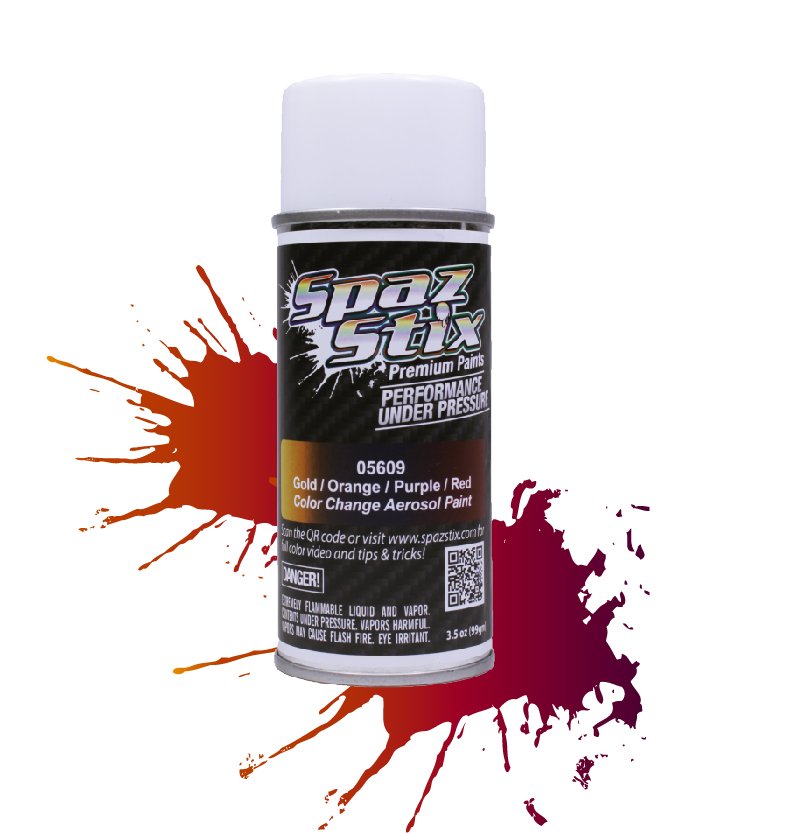 Color Change Aerosol Paint, Gold/Orange/Purple/Red, 3.5oz