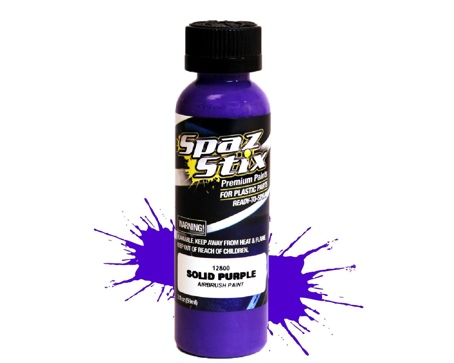 Solid Purple Airbrush Ready Paint, 2oz Bottle
