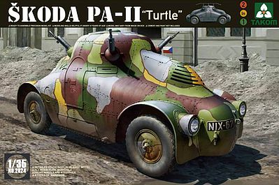 1/35 Scale WWII Skoda PA-11 Turtle Plastic Model Military Vehicle Kit