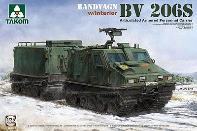 1/35 Scale Bandvagn BV206S Articulated Armored Personnel Carrier with Interior (New Tool) Plastic Model Military Tank Kit