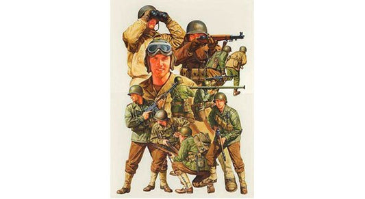 1/48 WWII US Army Infantry GI Set
