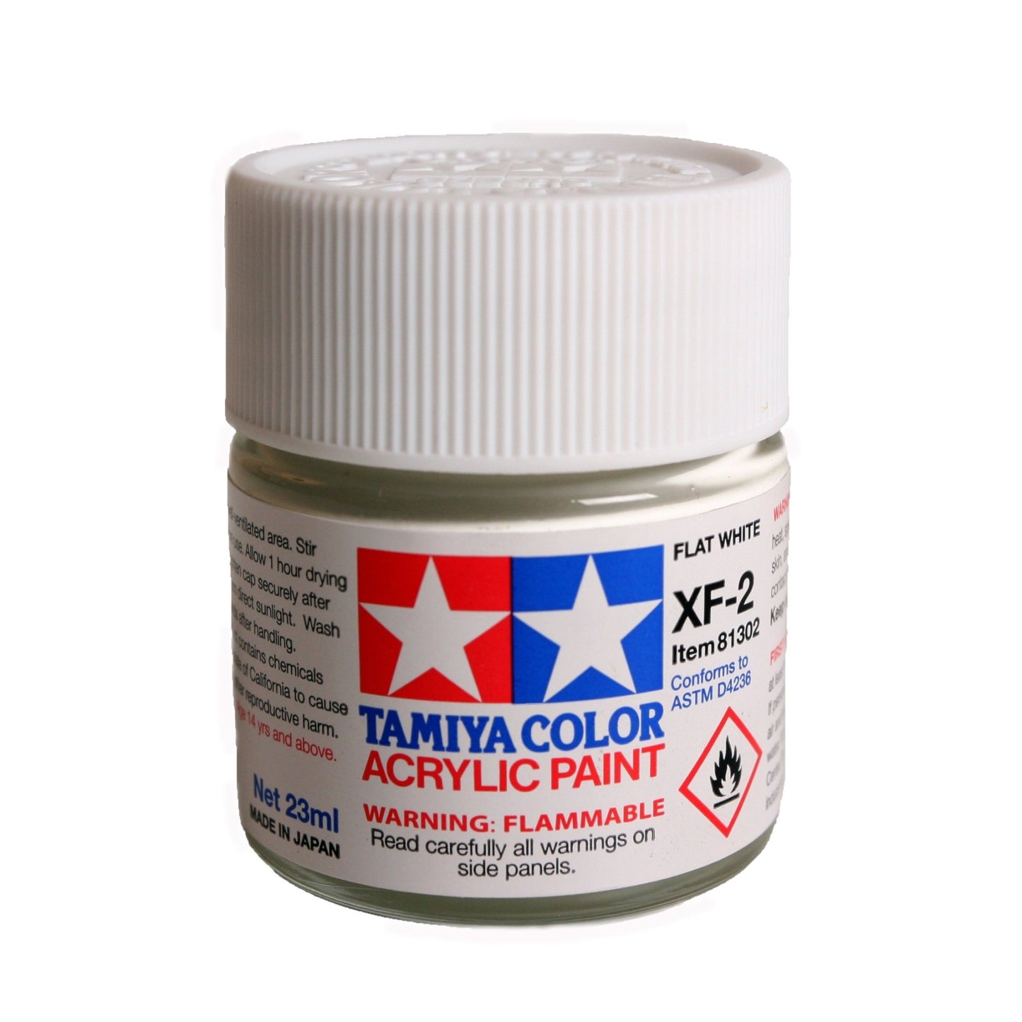 Acrylic XF-2 Flat White Paint 23ml Bottle