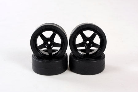 Pre-mounted Drift Tires (4) 26mm: TT01