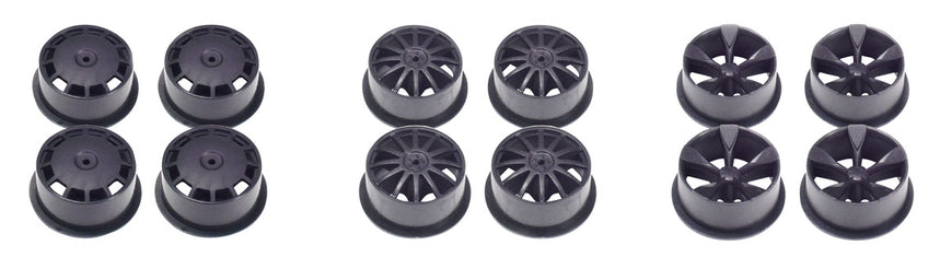 95245 JR Mini 4WD Carbon Wheel Set Low Profile