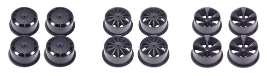 95245 JR Mini 4WD Carbon Wheel Set Low Profile