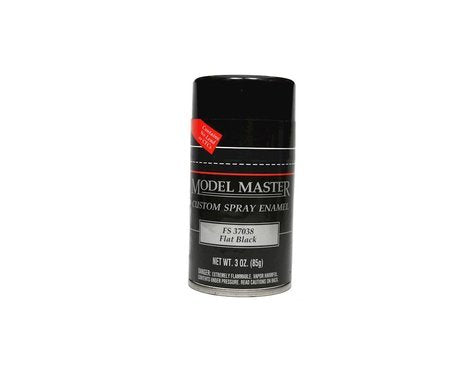 Flat Black - Model Master - Military - 3oz  88.7mL Spray Can - (FS 37038)