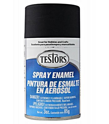 Flat Black - All-Purpose Enamel Spray Paint - 3oz  88.7mL Can