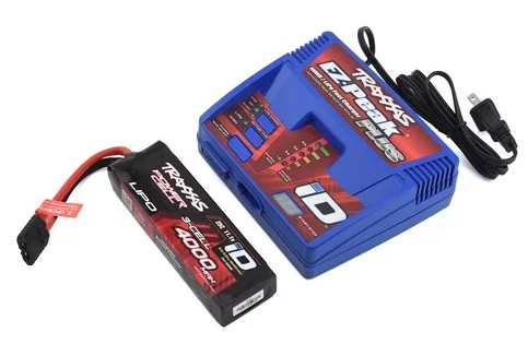 Discontinued - Battery/charger completer pack (includes #2970 iD charger (1) #2849X 4000mAh 11.1v 3-Cell 25C LiPo Battery (1))
