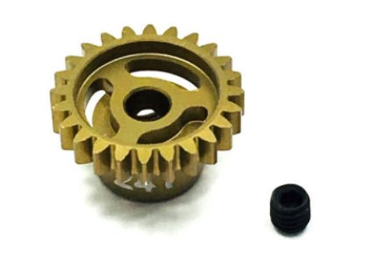48 Pitch 24 Tooth Ultra Lightweight Aluminum Pinion Gear Thin