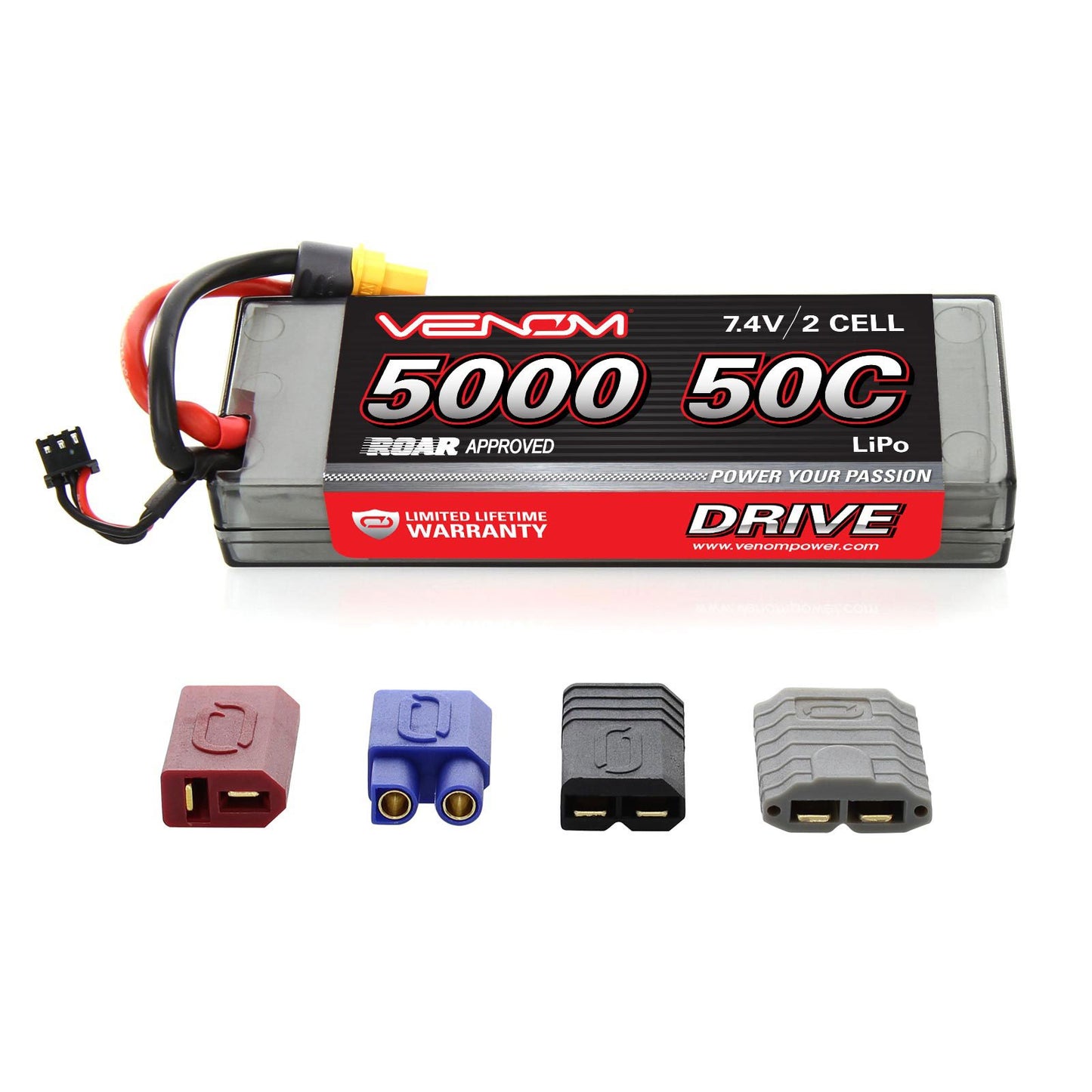 15058 LiPo 2S 7.4V 5000mAh 50C Sport Power Univ Plug