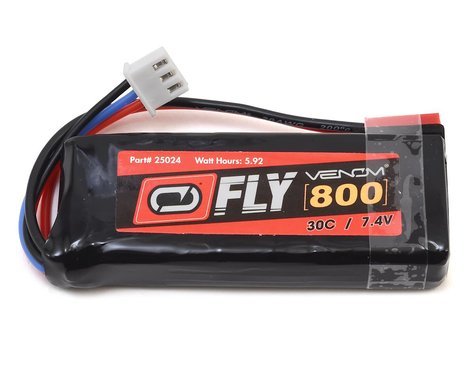 800mAh 2S 7.4V 30C LIPO  JST