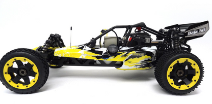 1/5 Rovan 305A Gas Petrol Buggy Ready To Run RTR 30.5cc HPI Baja 5B SS King Motor Compatible with PERFORMANCE PIPE! (Yellow)