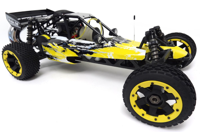 1/5 Rovan 305A Gas Petrol Buggy Ready To Run RTR 30.5cc HPI Baja 5B SS King Motor Compatible with PERFORMANCE PIPE! (Yellow)