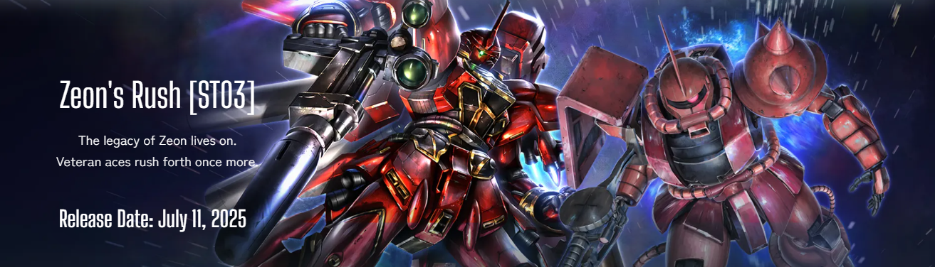 Gundam Card Game: Starter Deck Display- 03 Zeon’s Rush [ST03]