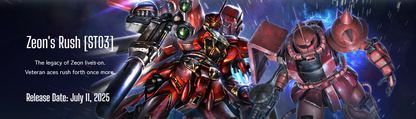 Gundam Card Game: Starter Deck Display- 03 Zeon’s Rush [ST03]